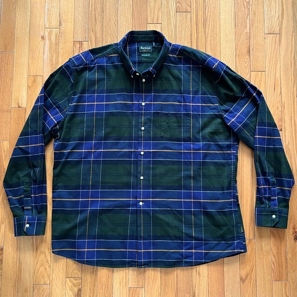 Barbour Shirts Barbour Lustleigh Green Blue Classic Tartan Flannel